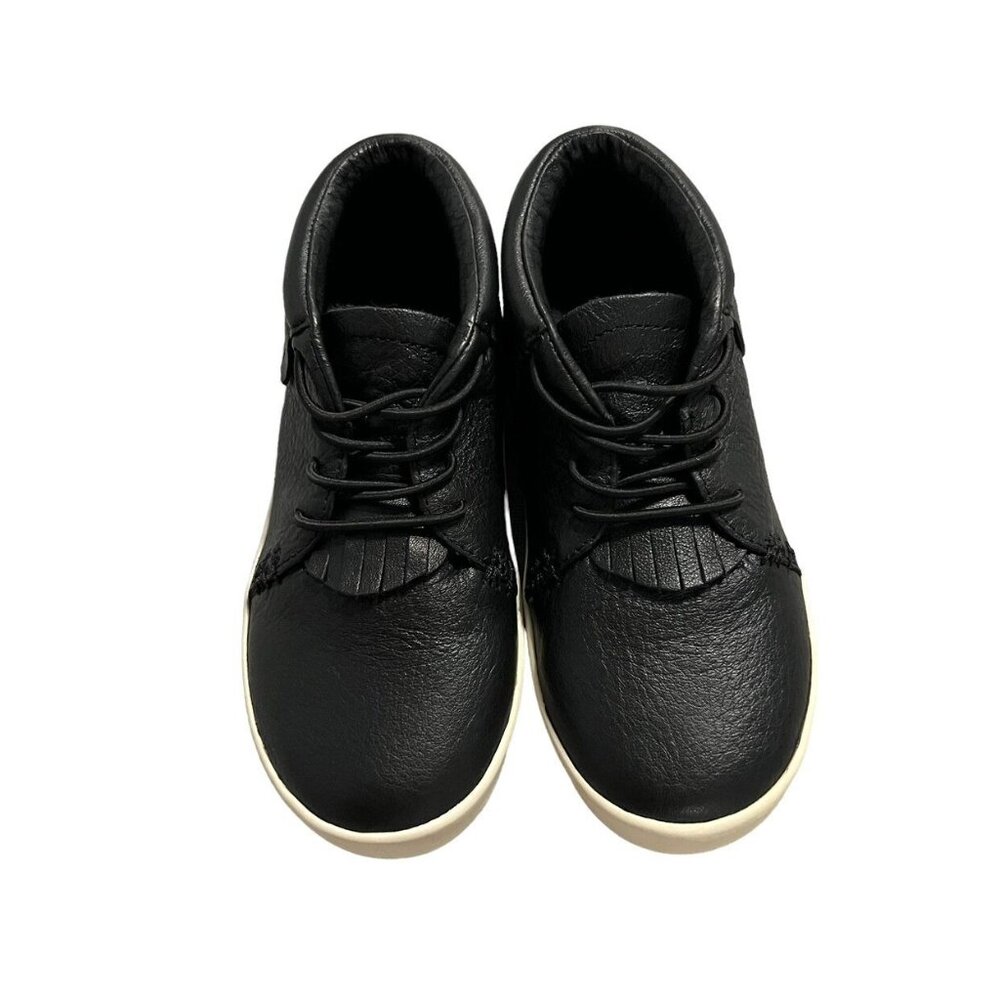 Freshly Picked Sz 11 Black Leather High Top Slip-On Sneakers - Picture 5 of 10